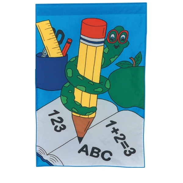 School stock design decorative applique flag that's offered in multiple sizes.... from ASI 31260 AdCapitol / The Flag Factory®