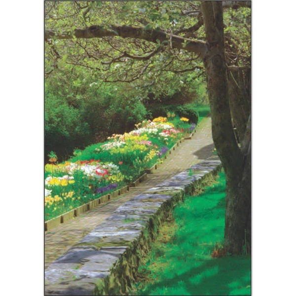 28" x 40" polyester sublimated flag with two-sided flower path design;... from ASI 31260 AdCapitol / The Flag Factory®