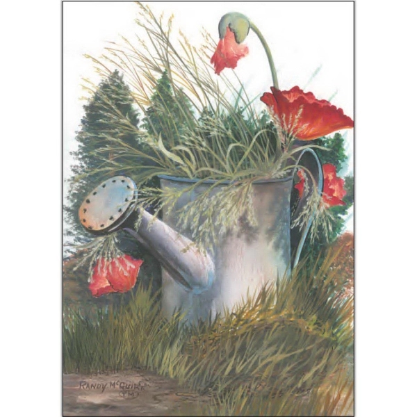 12" x 18" garden size sublimated flag with two-sided poppie water... from ASI 31260 AdCapitol / The Flag Factory®