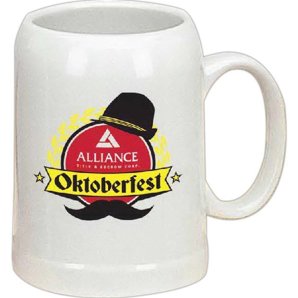 22 oz. Ceramic German tankard.... from ASI 36705 Archer's Decorative Glass Corp / Decorative Glass