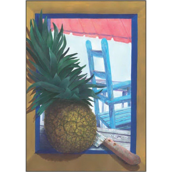 12" x 18" garden size sublimated flag with two-sided pineapple design;... from ASI 31260 AdCapitol / The Flag Factory®