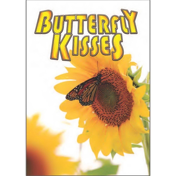 12" x 18" sublimated flag with two-sided butterfly kisses design; fits... from ASI 31260 AdCapitol / The Flag Factory®