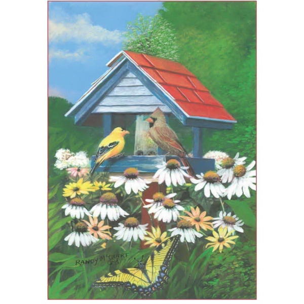 12" x 18" garden size sublimated flag with two-sided bird haven... from ASI 31260 AdCapitol / The Flag Factory®