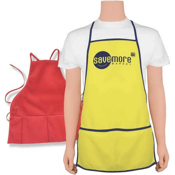 23 1/2" x 27" grommet-styled colored apron with crossover shoulder straps,... from ASI 31260 AdCapitol