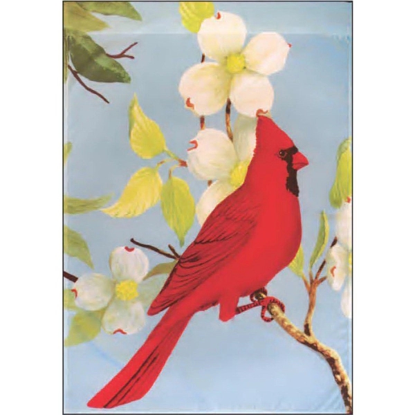 13" x 17" garden size sublimated flag with two-sided dogwood and... from ASI 31260 AdCapitol / The Flag Factory®