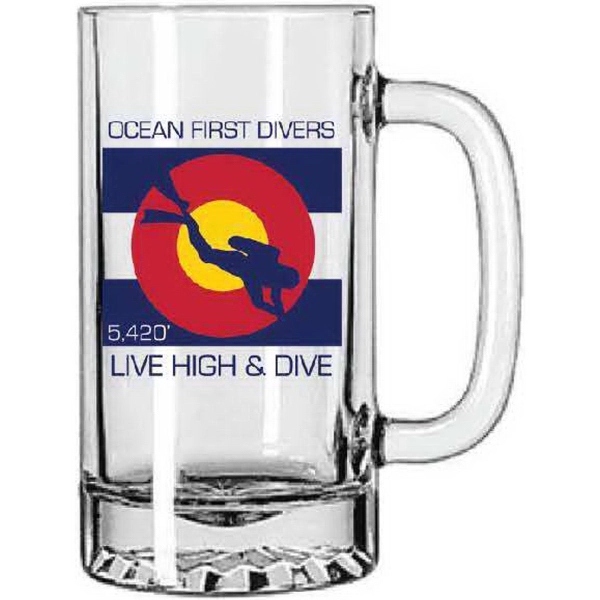 16 oz. Glass tankard mugs.... from ASI 36705 Archer's Decorative Glass Corp / Decorative Glass