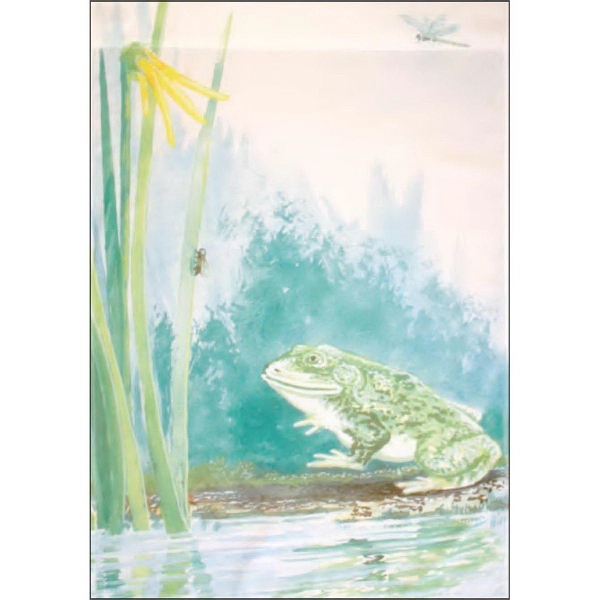 13" x 17" garden size sublimated flag with two-sided frog design;... from ASI 31260 AdCapitol / The Flag Factory®