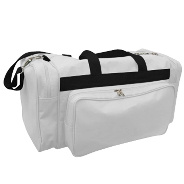 Order Custom Logo Poly Vacation Carryon Duffel Bags-Many Color Options-22x10.5x10.5. Union... from ASI 73775 Unionwear