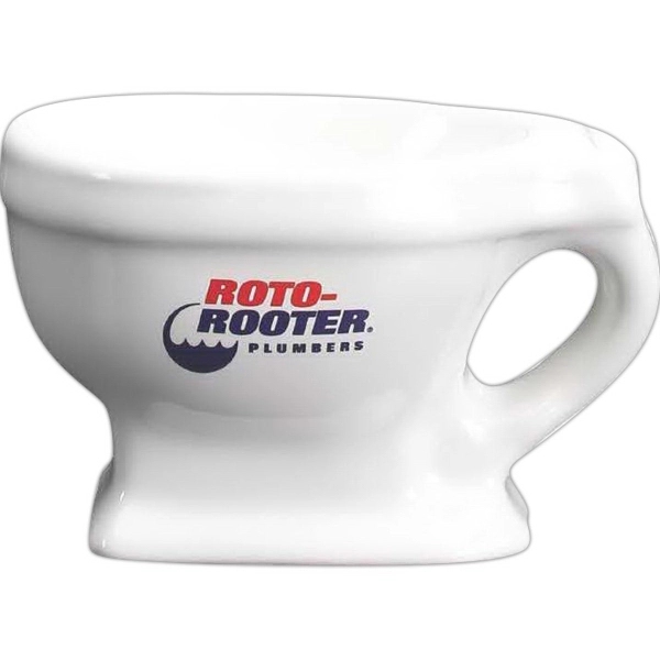 7 oz. ceramic toilet-shaped mug.... from ASI 40261 Berney-Karp Inc / Creative Source