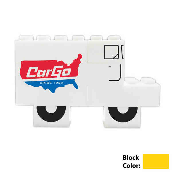 Mini Promo Block set with 9 blocks assembled in stock delivery... from ASI 39250 ZZ OLD - Beacon Promotions Inc / Beacon Brand  Builders