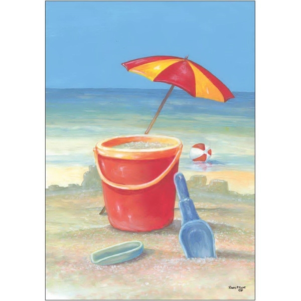 12" x 18" garden size sublimated flag with two-sided sand art... from ASI 31260 AdCapitol / The Flag Factory®