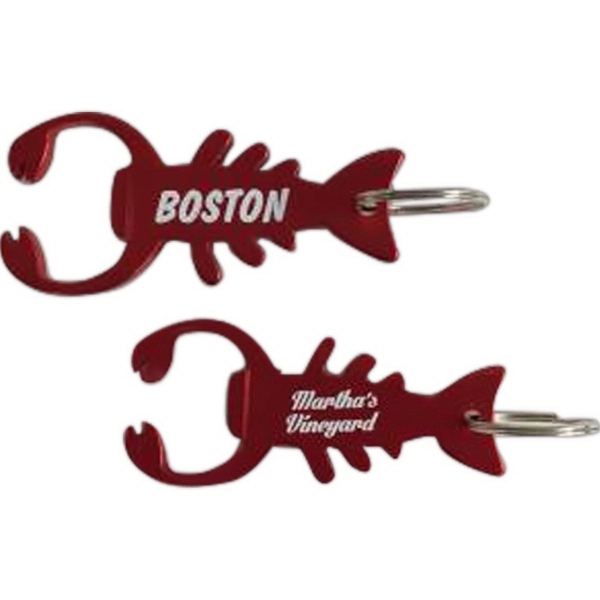 Lobster shape bottle opener key tag.... from ASI 40610 Perry Blackburne Inc / KEYTAGLINE
