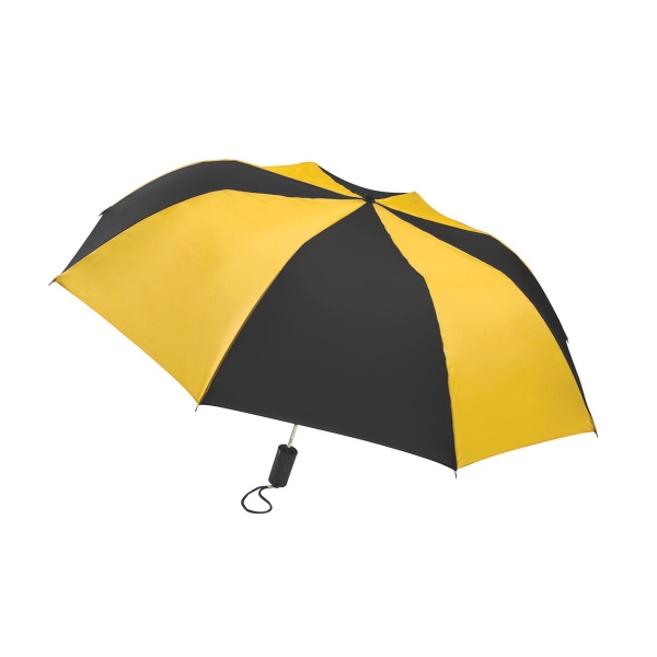 Auto open, folding umbrella with a plastic handle.... from ASI 93990 IMAGEN Brands