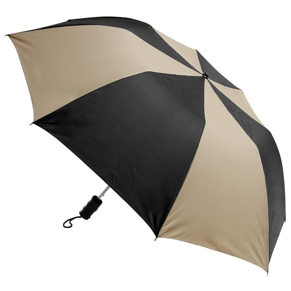 Auto open, folding umbrella with a plastic handle.... from ASI 93990 IMAGEN Brands