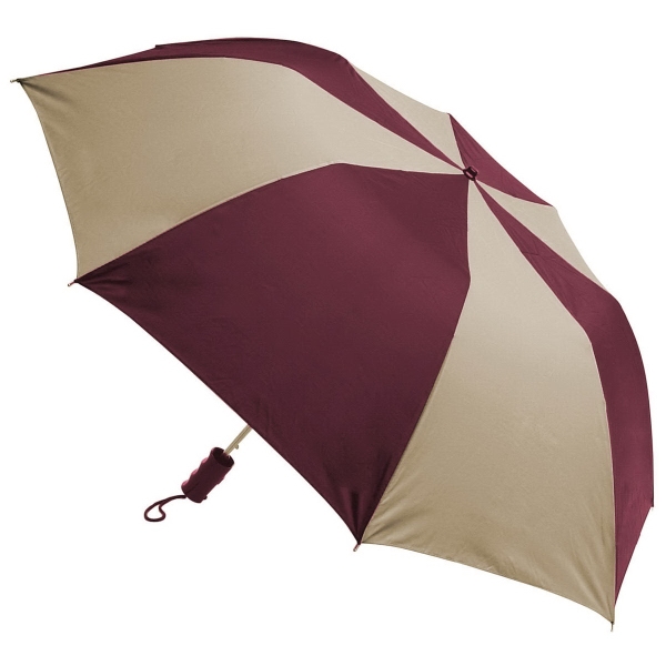 Auto open, folding umbrella with a plastic handle.... from ASI 93990 IMAGEN Brands