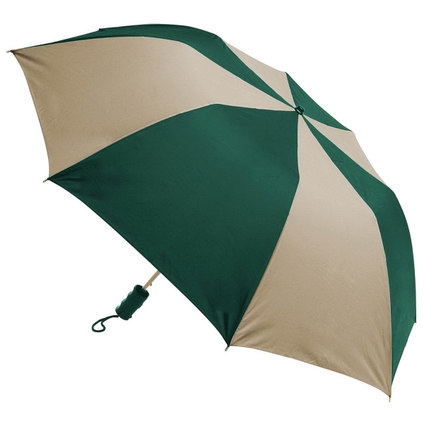 Auto open, folding umbrella with a plastic handle.... from ASI 93990 IMAGEN Brands