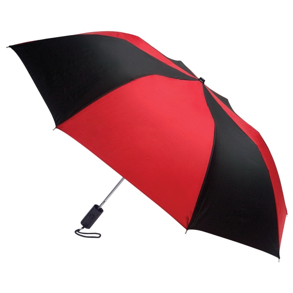 Auto open, folding umbrella with a plastic handle.... from ASI 93990 IMAGEN Brands