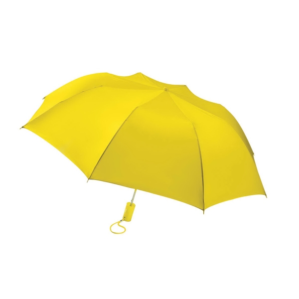 Auto open, folding umbrella with a plastic handle.... from ASI 93990 IMAGEN Brands