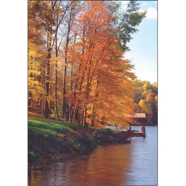 28" x 40" sublimated flag with two-sided fall on the lake... from ASI 31260 AdCapitol / The Flag Factory®
