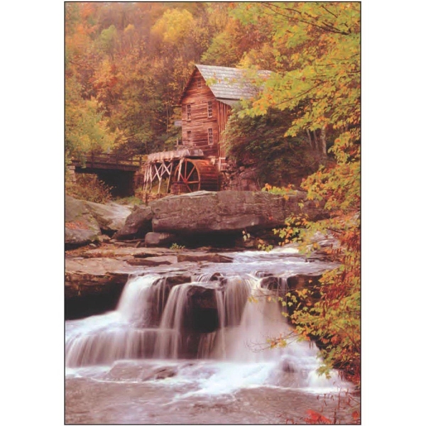 12" x 18" garden size sublimated flag with two-sided fall waterfall... from ASI 31260 AdCapitol / The Flag Factory®