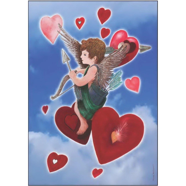 28" x 40" sublimated flag with two-sided cherub design; fits all... from ASI 31260 AdCapitol / The Flag Factory®