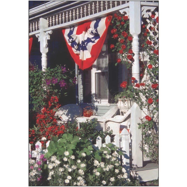 12" x 18" garden size sublimated flag with two-sided 4th of... from ASI 31260 AdCapitol / The Flag Factory®
