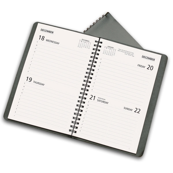 Desk diary with 2 days to a page is 5" x... from ASI 48575 Datamax International Inc / The Datamax Collection