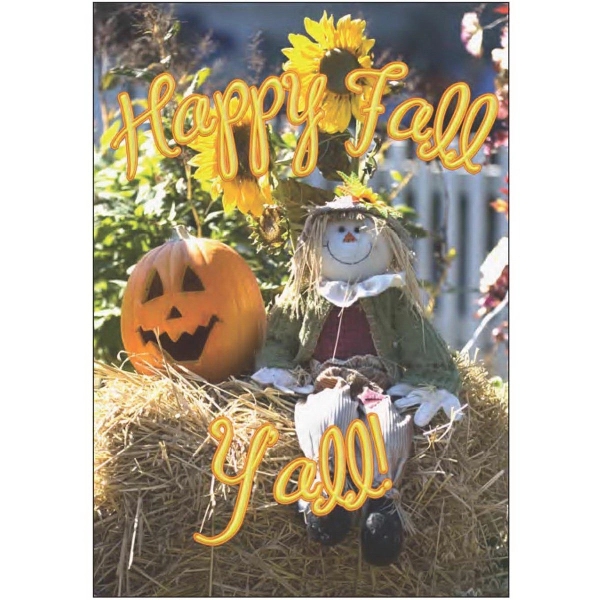 12"x 18" garden size sublimated flag with two-sided Fall Y'all design;... from ASI 31260 AdCapitol / The Flag Factory®