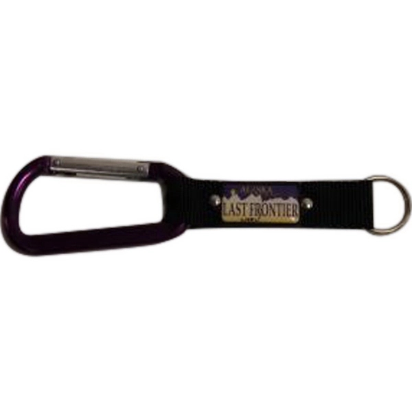 Carabiner with plate and compass strap.... from ASI 40610 Perry Blackburne Inc / KEYTAGLINE