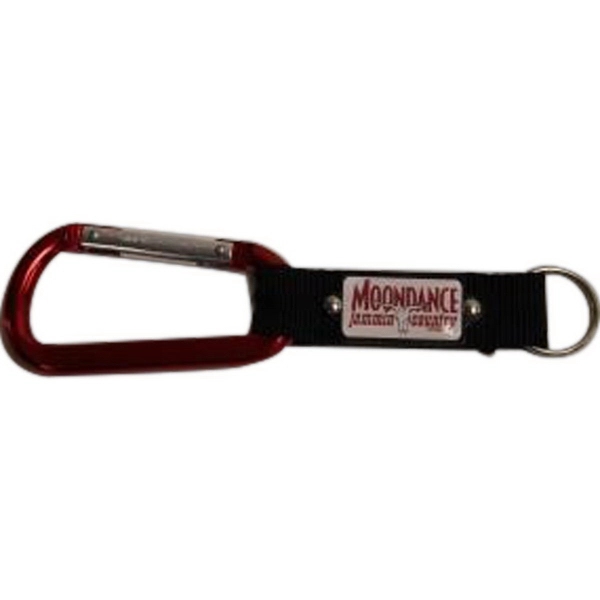 Carabiner with plate and compass strap.... from ASI 40610 Perry Blackburne Inc / KEYTAGLINE
