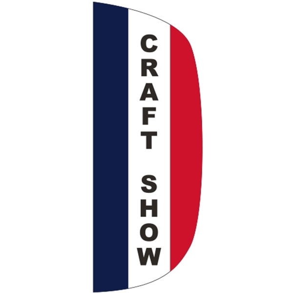 3 x 8' Craft Show message feather flag, flutter style.... from ASI 80228 Quinn