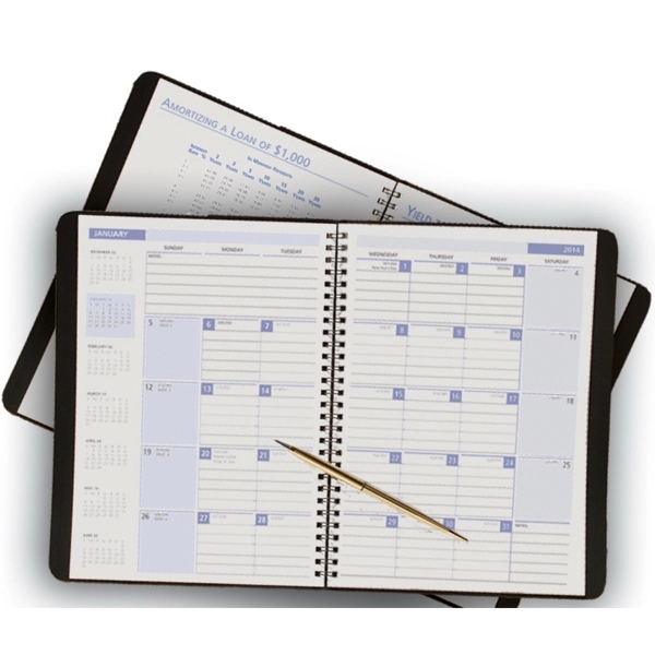 Leatherette real estate monthly planner with Real estate, and mortgage realated... from ASI 48575 Datamax International Inc / The Datamax Collection