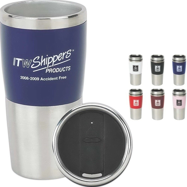 16 oz. tumbler with plastic / stainless steel exterior and stainless... from ASI 40261 Berney-Karp Inc / Creative Source