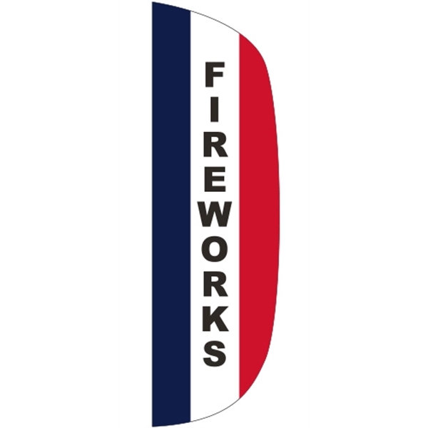 3 x 10' Fireworks message feather flag, flutter style.... from ASI 80228 Quinn