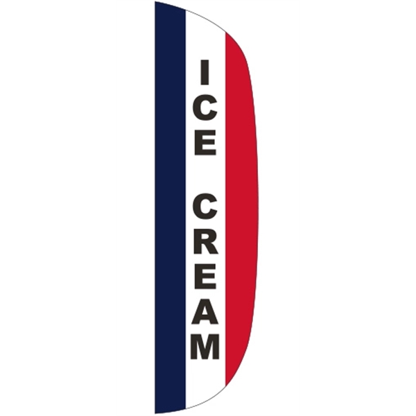 3 x 15' Ice Cream message feather flag, flutter style.... from ASI 80228 Quinn