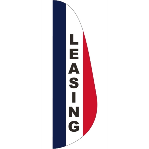 3 x 10' Leasing message feather flag, feather style.... from ASI 80228 Quinn