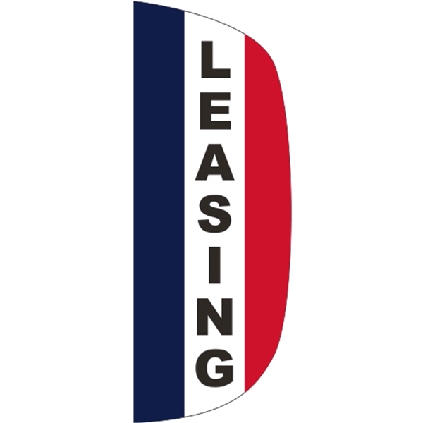 3 x 8' Leasing message feather flag, flutter style.... from ASI 80228 Quinn
