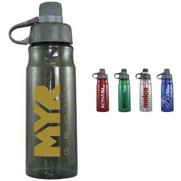 28 oz. Oasis Tritan Bottle with Drink-thru Lid.... from ASI 36705 Archer's Decorative Glass Corp / Decorative Glass