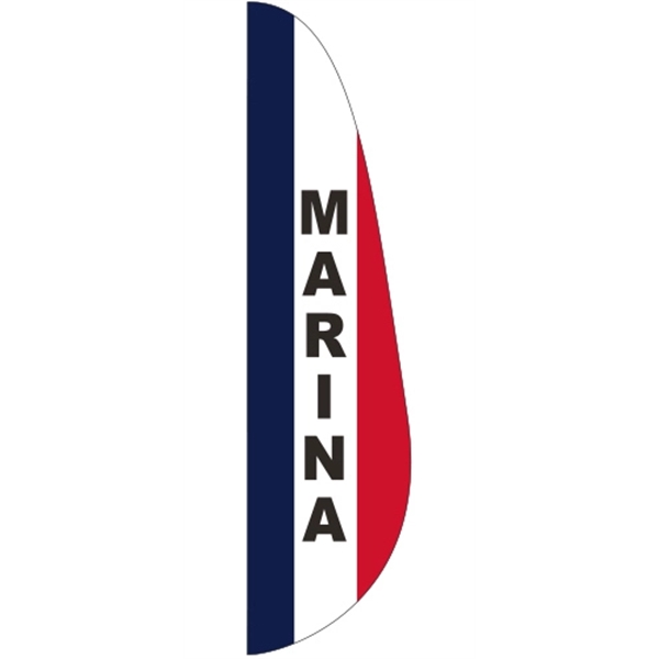 3 x 12' Marina message feather flag, feather style.... from ASI 80228 Quinn