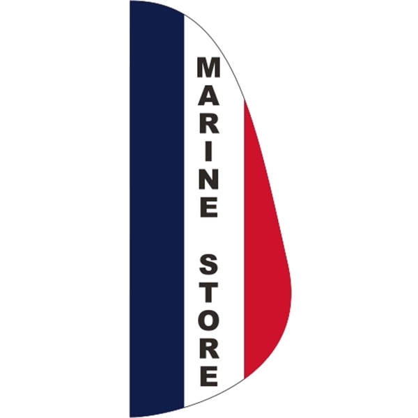 3 x 8' Marine Store message feather flag, feather style.... from ASI 80228 Quinn