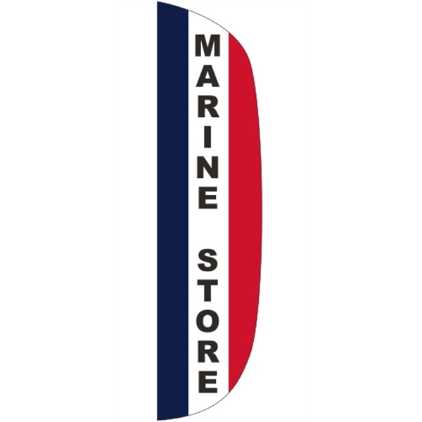 3 x 12' Marine Store message feather flag, flutter style.... from ASI 80228 Quinn