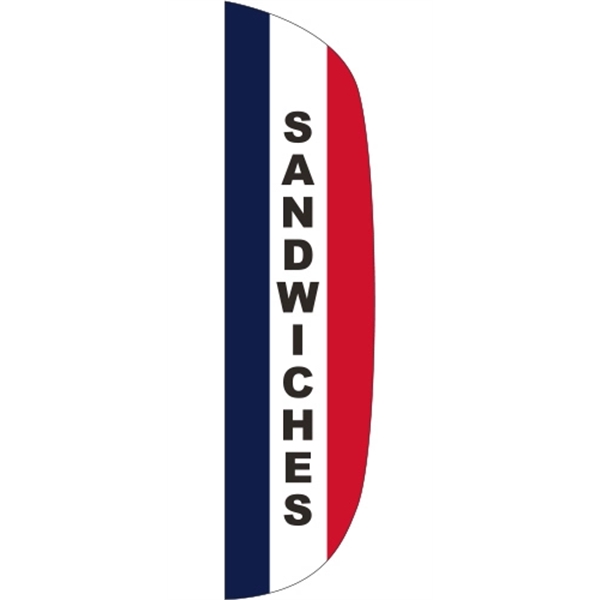 3 x 15' Sandwiches message feather flag, flutter style.... from ASI 80228 Quinn
