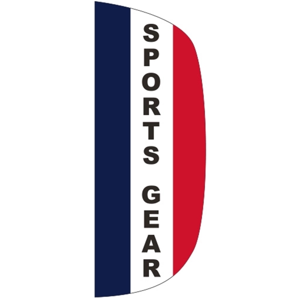 3 x 8' Sports Gear message feather flag, flutter style.... from ASI 80228 Quinn