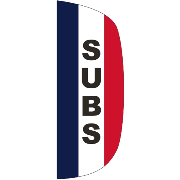 3 x 8' Subs message feather flag, flutter style.... from ASI 80228 Quinn