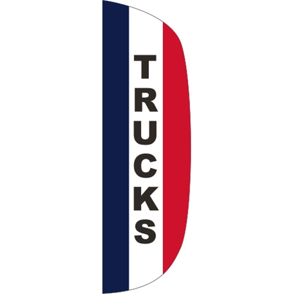 3 x 10' Trucks message feather flag, flutter style.... from ASI 80228 Quinn