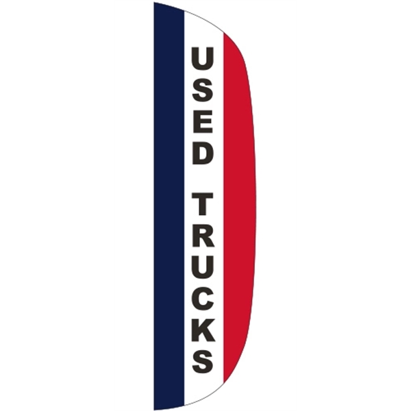 3 x 15' Used Trucks message feather flag, flutter style.... from ASI 80228 Quinn