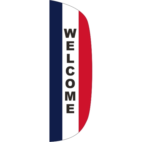 3 x 10' Welcome message feather flag, flutter style.... from ASI 80228 Quinn