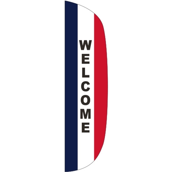 3 x 12' Welcome message feather flag, flutter style.... from ASI 80228 Quinn