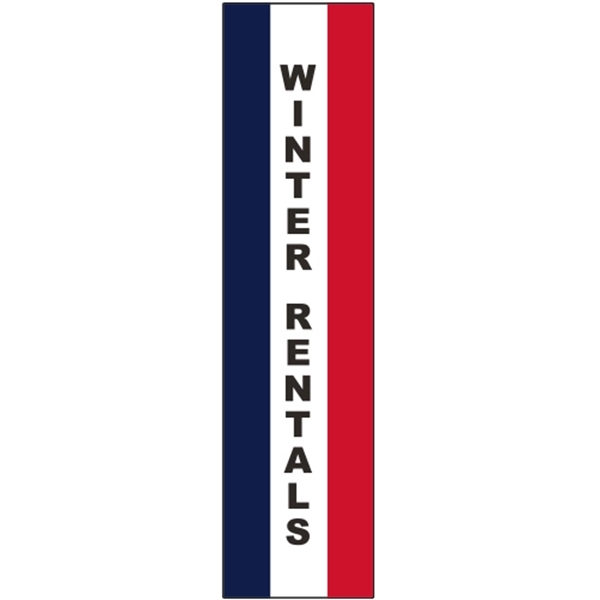 3 x 15' Winter Rentals message feather flag, square style.... from ASI 80228 Quinn