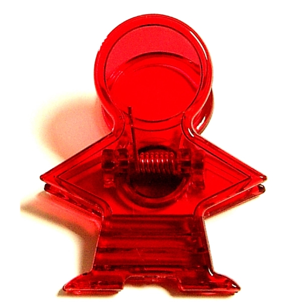 Man shape magnetic memo clip holder with strong grip.... from ASI 74585 Nu Promo International / Nu Promo Line